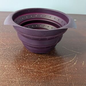 Silicone Collapsible Strainer - Purple